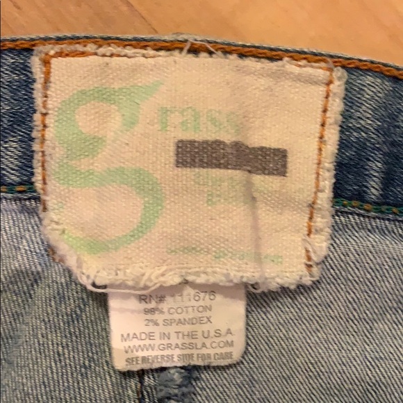 Grass Denim Flare Leg Light Wash Women’s Jeans 30 - Picture 6 of 7